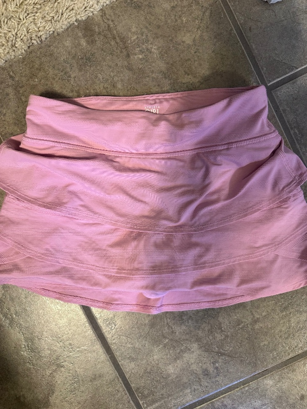 Athleta girl bubblegum pink mini tiered skort size 8-10